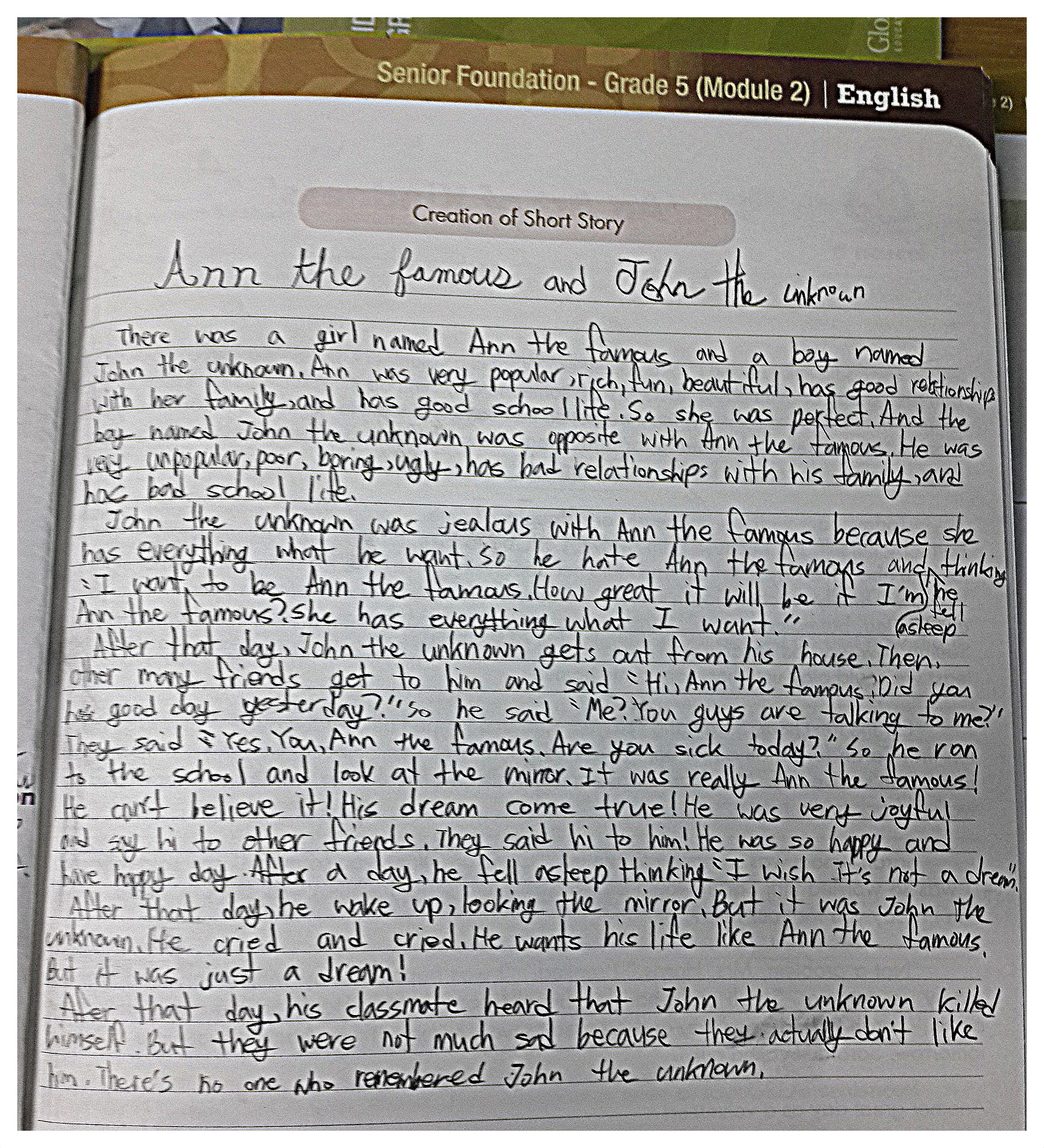 Ann the Famous and John the Unknown