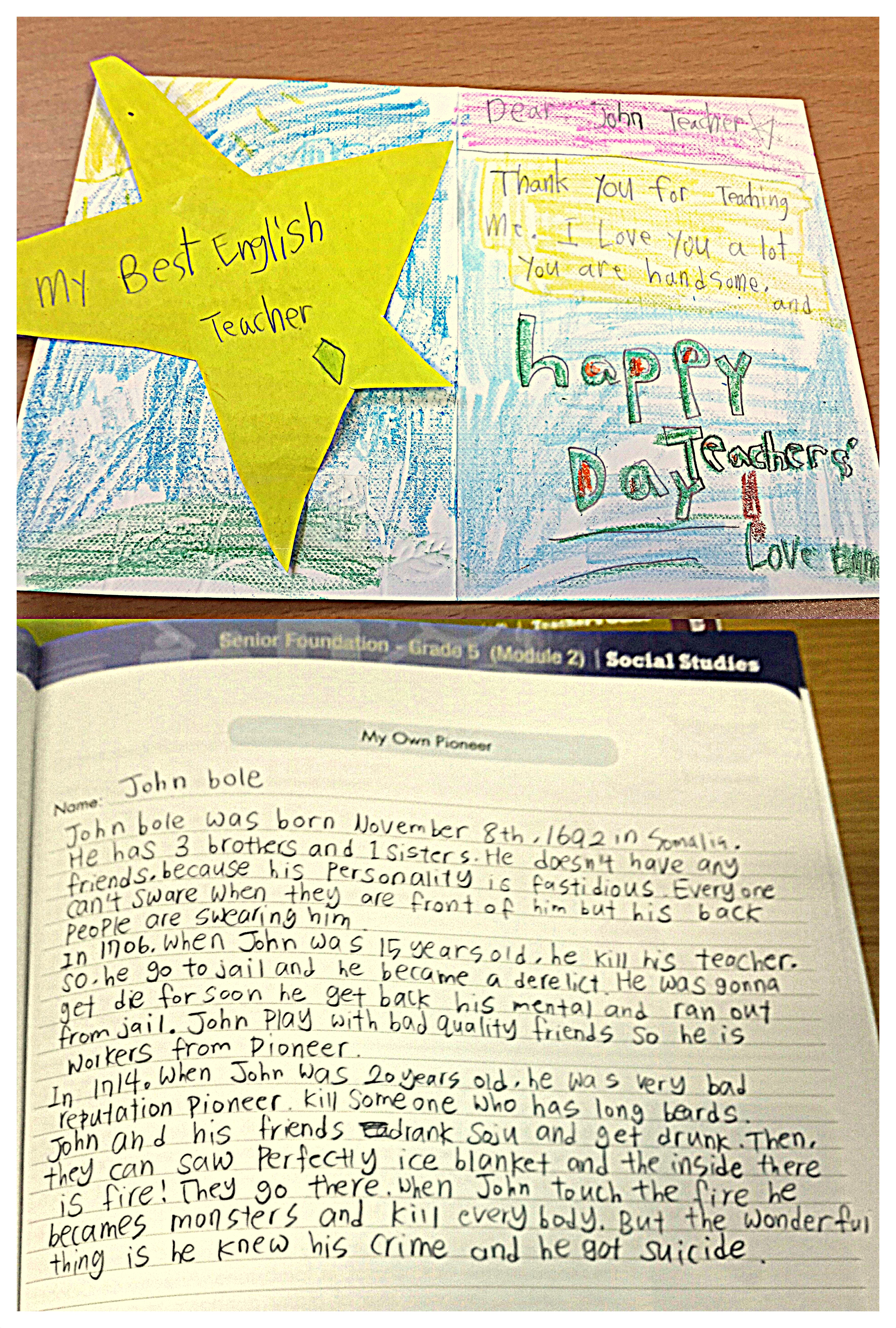 Kindergarten Cutie vs. Middle School Psychopath.