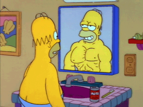 Homer Dadbod GIF